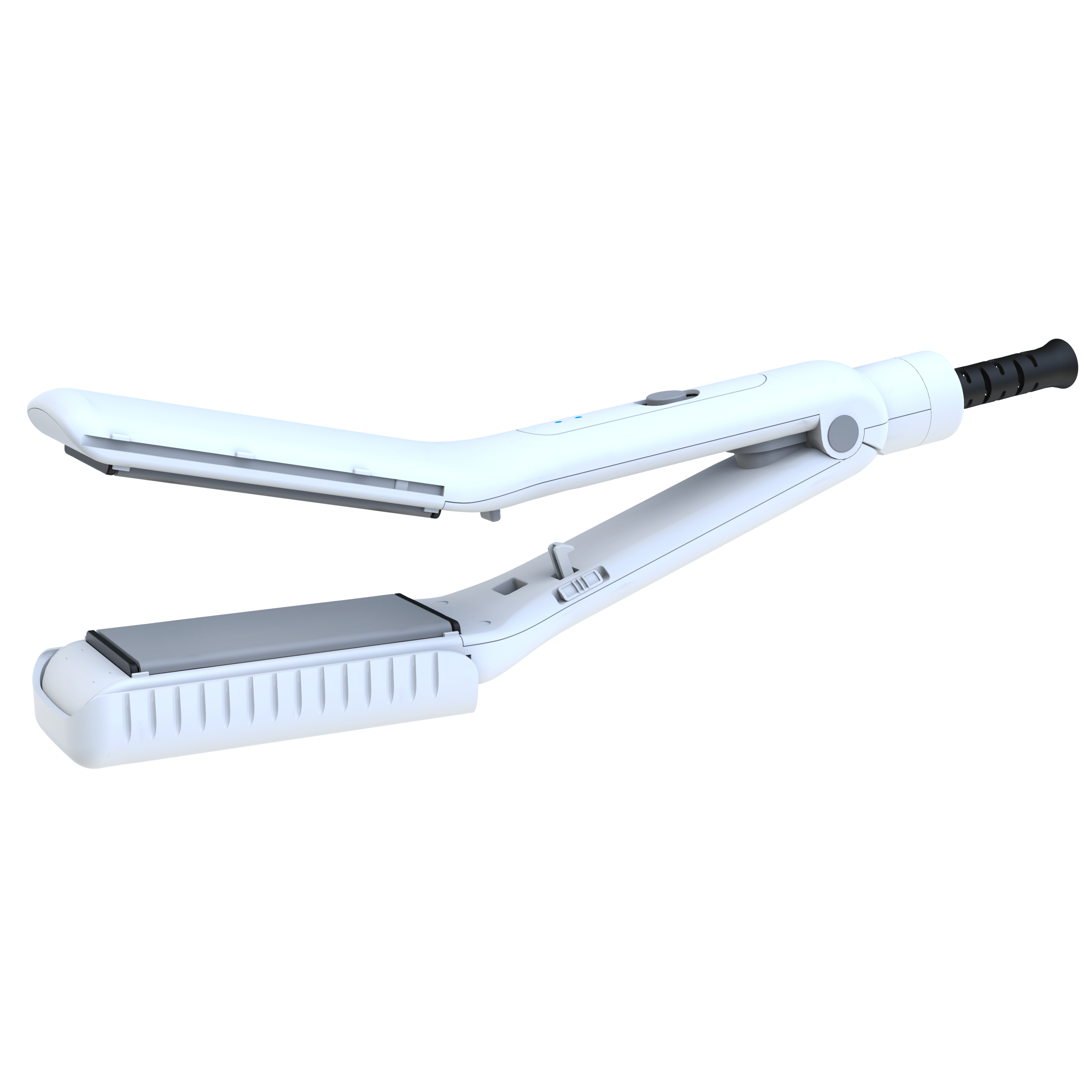 Portable 2-in-1 Travel Hair Straightener with LED Light