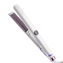 Ceramic hair straightener with curved R-angle design